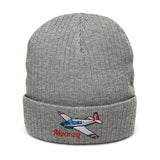 Custom Embroidered Ribbed knit beanie