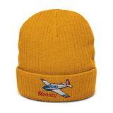Custom Embroidered Ribbed knit beanie