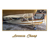 Aeronca Champ (Red/Gold) HD Airplane Sign - A Prayer for our Pilot