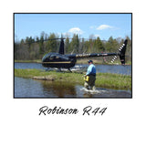 Robinson R44 (Black/Yellow) HD Helicopter Sign - A Prayer for our Pilot