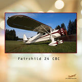 1934 Fairchild 24 C8C (Maroon) Paradise Seeker  Airplane Design