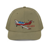 Airplane Embroidered Richardson Trucker Cap (AIRG9GKFD-R2) - Add your N#