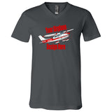 Custom Bella 3005 4.2 oz 100% Cotton V-Neck T-Shirt