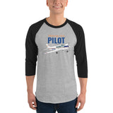 Custom 3/4 Sleeve Raglan Shirt (AIRG9G385140-BO1) - Personalized