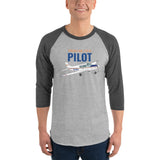 Custom 3/4 Sleeve Raglan Shirt (AIRG9G385140-BO1) - Personalized
