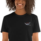 Airplane Embroidered Gildan 6400 Shirt (AIR2554L3-BR2) - Add your N#