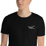 Airplane Embroidered Gildan 6400 Shirt (AIR2554L3-BR2) - Add your N#