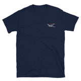 Airplane Embroidered Gildan 6400 Shirt (AIR2554L3-BR2) - Add your N#