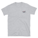 Airplane Embroidered Gildan 6400 Shirt (AIR2554L3-BR2) - Add your N#