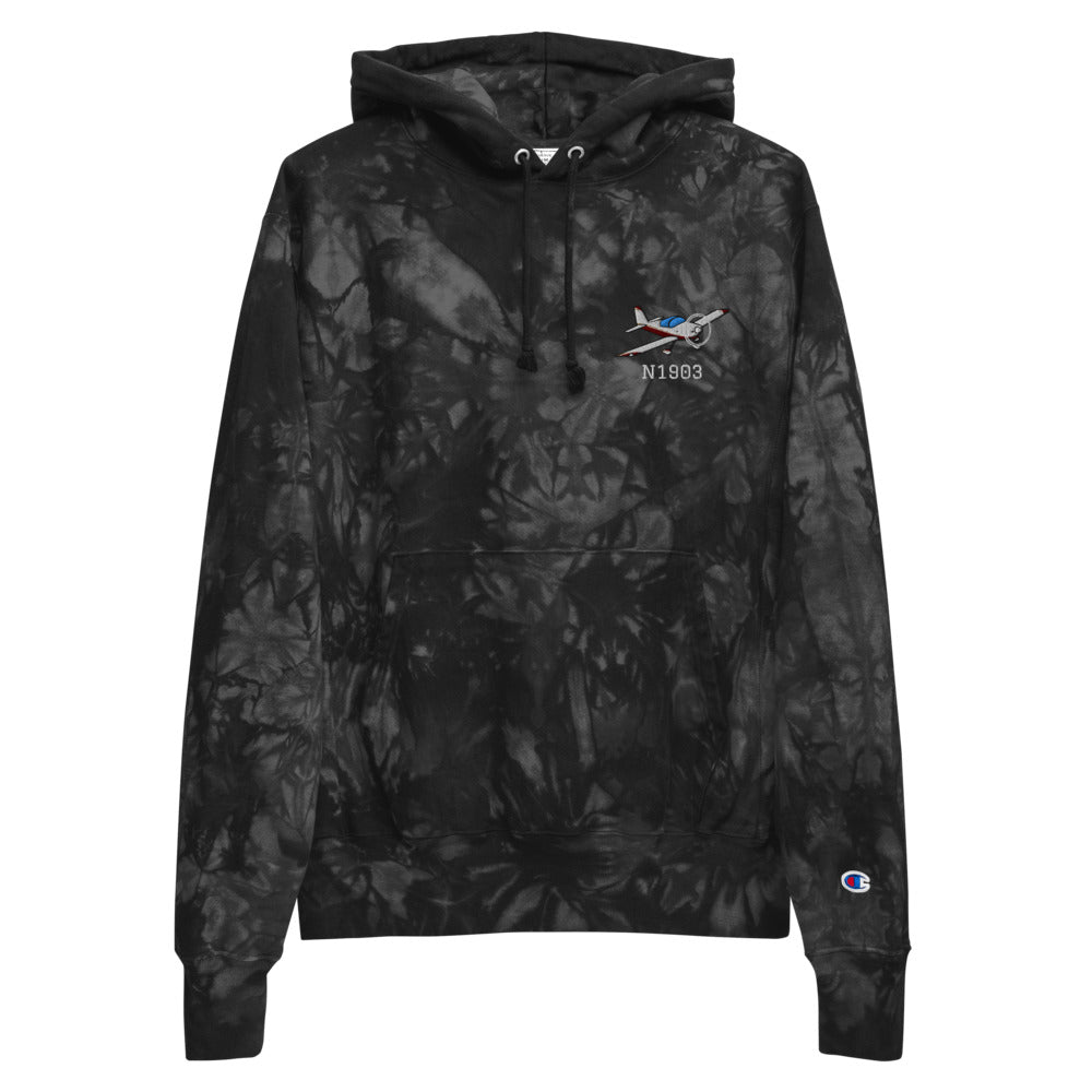 Custom Embroidered Champion Tie-Dye Hoodie