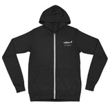 Custom Lightweight Bella + Canvas 3939 Zip Embroidered Hoodie