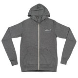 Custom Lightweight Bella + Canvas 3939 Zip Embroidered Hoodie