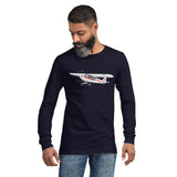 Custom Airplane Long Sleeve Shirt (AIRGRGG1H-R6) - Add your N#