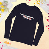 Custom Airplane Long Sleeve Shirt (AIRGRGG1H-R6) - Add your N#