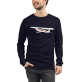 Custom Airplane Long Sleeve Shirt (AIRGRGG1H-R6) - Add your N#