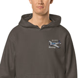 Mooney Airplane Pigment-Dyed Hoodie - Personalized with Your N#
