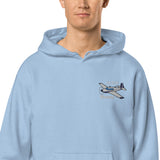 Mooney Airplane Pigment-Dyed Hoodie - Personalized with Your N#