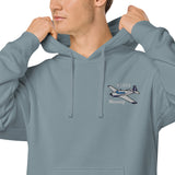 Mooney Airplane Pigment-Dyed Hoodie - Personalized with Your N#