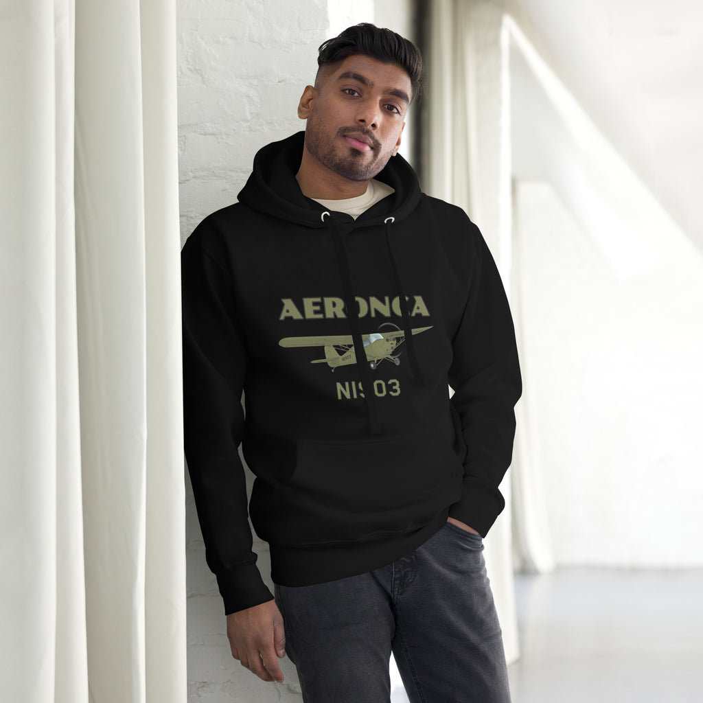 Aeronca Champ (Olive Green) Unisex Premium Hoodie - Add Your N#