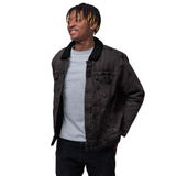 Custom Denim Sherpa Jacket (Center Back Logo - Big)