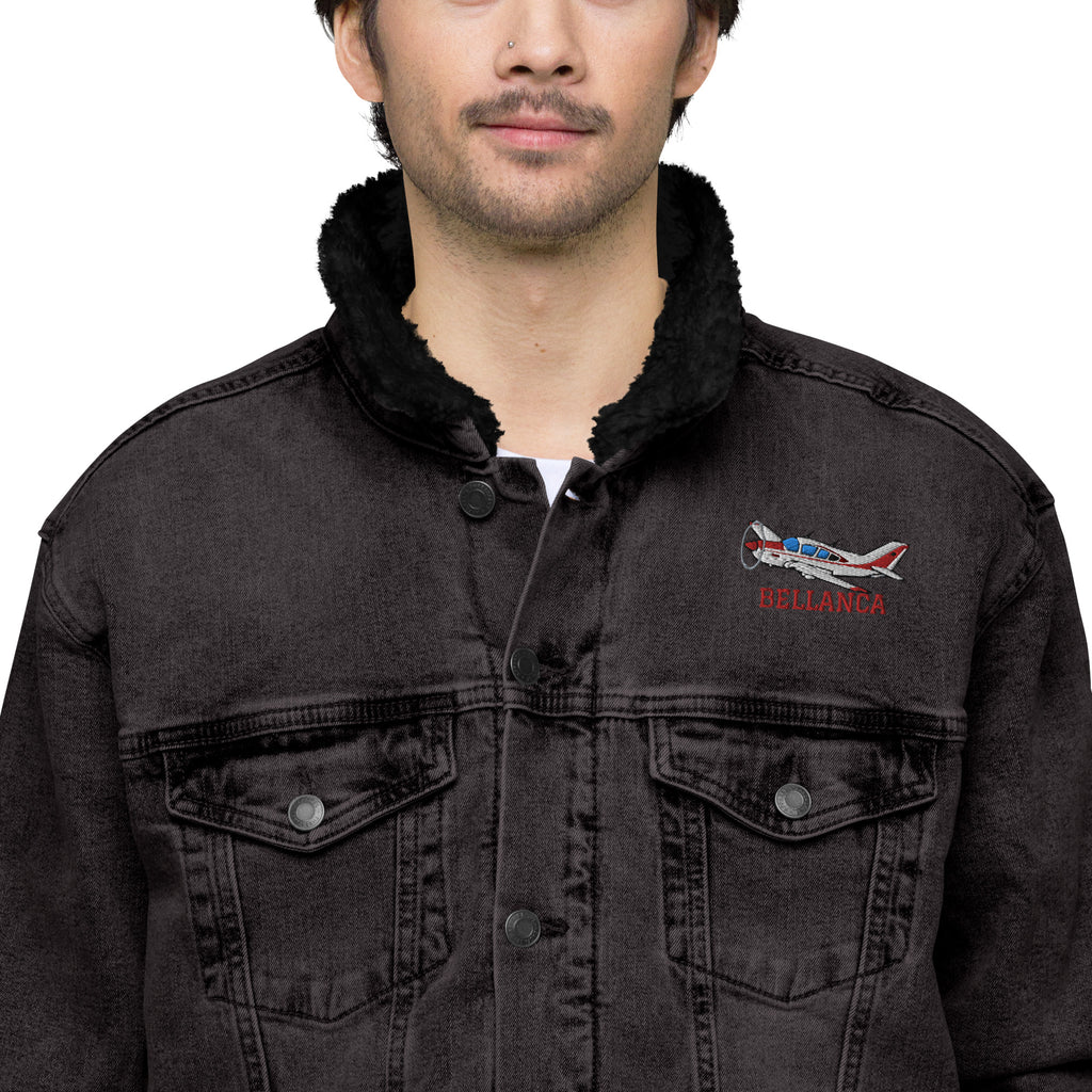 Custom Denim Sherpa Jacket (Left Chest)