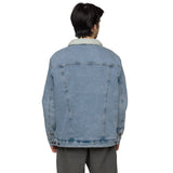 Custom Denim Sherpa Jacket (Left Chest)