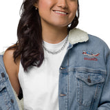 Custom Denim Sherpa Jacket (Left Chest)