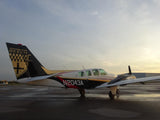 Beechcraft Baron Beech 58 Black Gold Red 2 model