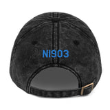 Airplane Embroidered Vintage Cap (AIR2552FEFC33A-BG1) - Personalized