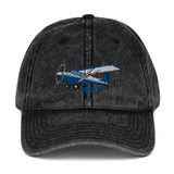 Airplane Embroidered Vintage Hat (AIR1M98LJ-B2) - Add your N#
