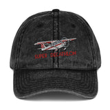 Super Decathlon Airplane Embroidered Vintage Hat (AIR453JLG-R5) - Add your N#