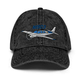Airplane Embroidered Vintage Cap (AIR2552FEFC33A-BG1) - Personalized