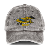 Airplane Embroidered Vintage Cap (AIR1M98LJ-YB2_EMB) - Personalized with Your N#