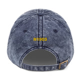 Pilatus Airplane Embroidered Vintage Hat (AIRG9CPC24-GLD) - Add your N#