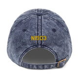 Airplane Embroidered Vintage Cap (AIR1M98LJ-YB2_EMB) - Personalized with Your N#