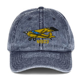 Airplane Embroidered Vintage Cap (AIR1M98LJ-YB2_EMB) - Personalized with Your N#