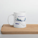 Mooney M20J (AIRDFFM20J-SBN1) Airplane Ceramic Mug - Add your N#