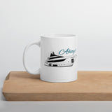 Ahoy! (BOATTHRSA) Boat Ceramic Mug - Personalized