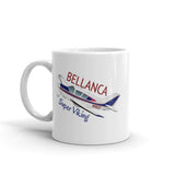 Bellanca Super Viking (Blue/Red) Airplane Custom Mug- Add Your N#