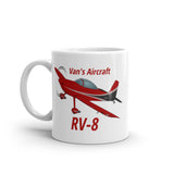 Van's Aircraft RV-8 Airplane Ceramic Mug - Personalized with Your N#