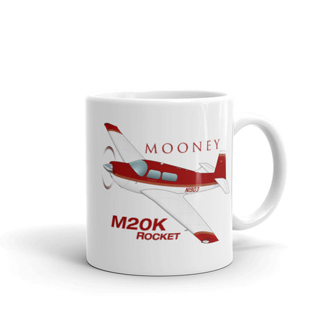 Mooney M20K Custom Airplane Custom Mug - Add your N#