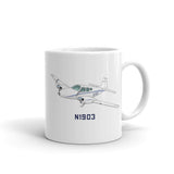Airplane Custom Mug (AIR255KI1-NG1) - Add Your N#