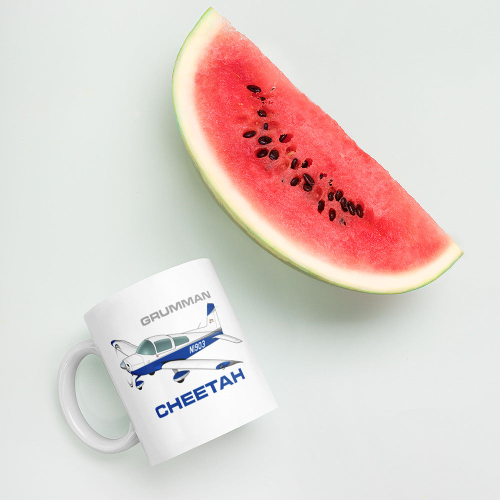 Grumman Cheetah Airplane Ceramic Mug - Personalized