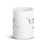 Airplane Custom Mug (AIR255KI1-NG1) - Add Your N#