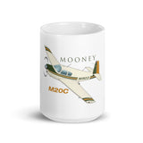 Mooney M20C (AIRDFFM20-GO1) Airplane Ceramic Mug - Add Your N#