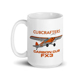 Cubcrafters Carbon Cub FX3 Airplane Custom Mug - Add your N#