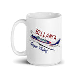 Bellanca Super Viking (Blue/Red) Airplane Custom Mug- Add Your N#