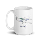 Airplane Custom Mug (AIR255KI1-NG1) - Add Your N#