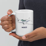 Airplane Custom Mug (AIR255KI1-NG1) - Add Your N#