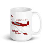 Mooney M20K Custom Airplane Custom Mug - Add your N#